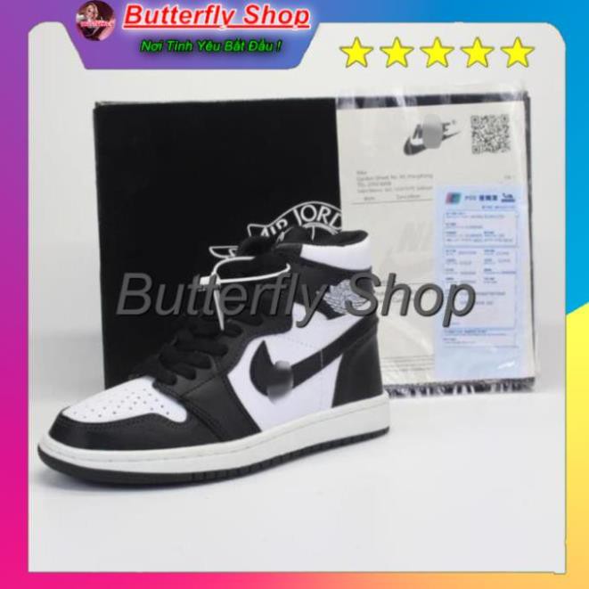 [XẢ KHO 1 NGÀY] 🔥giày thể thao sneaker 🔥Air Jordan panda JD cao đen trắng cao cấp full  box