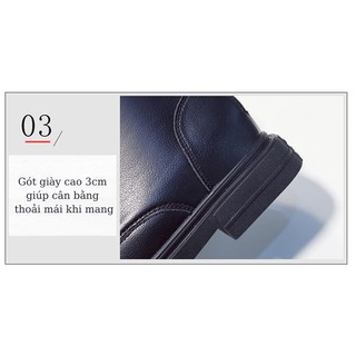 Giày bốt martin da PU hàng Quảng Châu