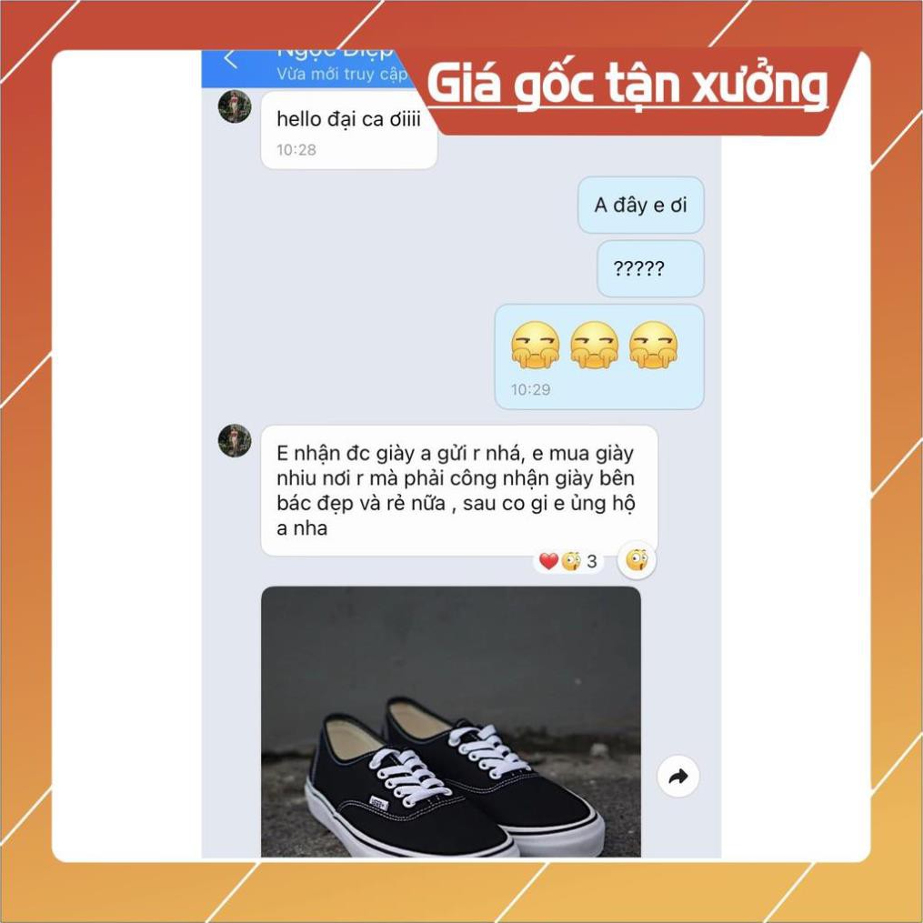 [ Freeship - Xả Kho ] Giày Thể Thao Van Classic Nam Nữ, Giày Vải Basic Màu Đen