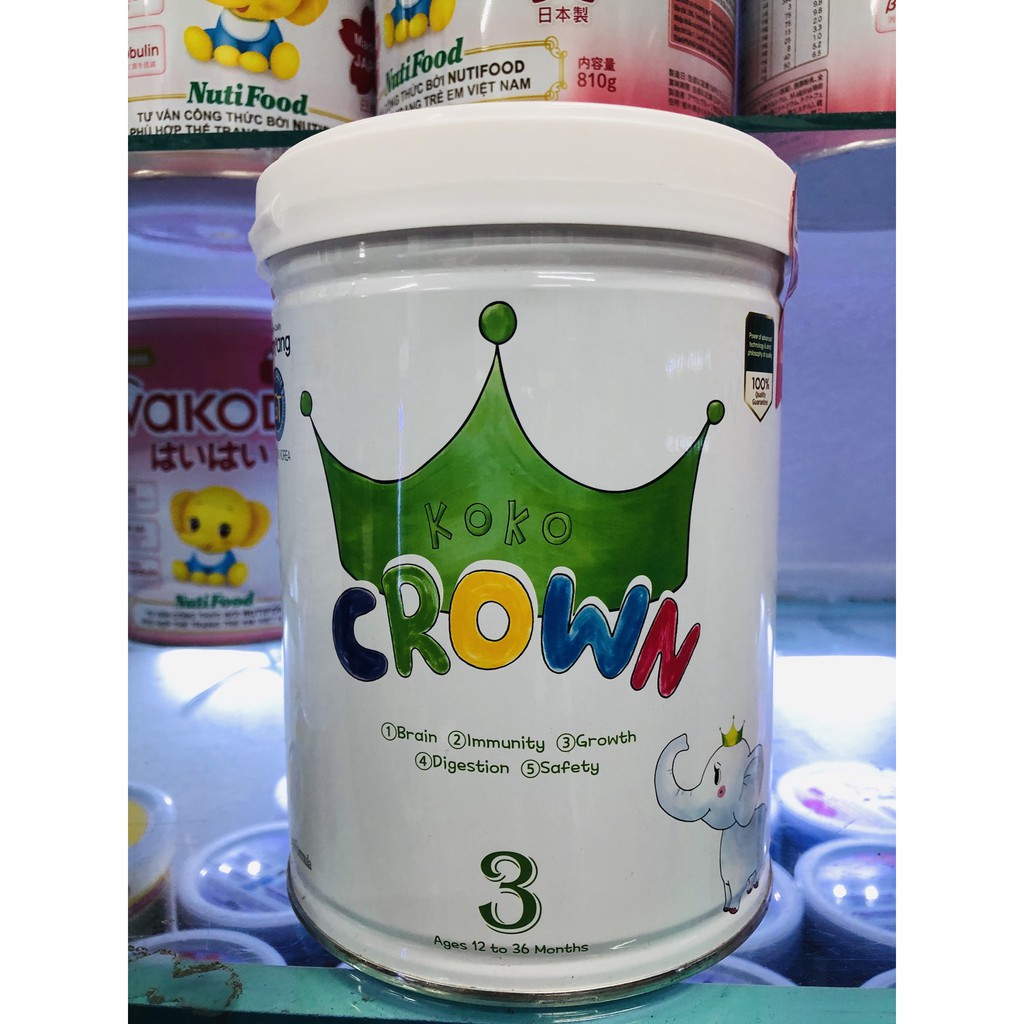 Sữa bột dinh dưỡng Koko Crown 3 dành cho trẻ từ 12 - 36 tháng tuổi 800g/hộp