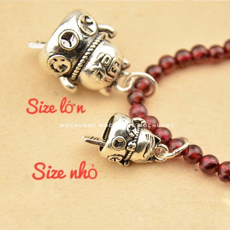 [GIÁ SỈ] Charm mèo thần tài bạc - Hàng bạc loại 1 siêu đẹp PH614