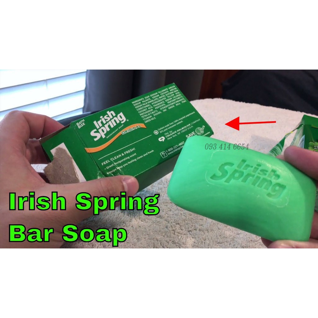 XÀ BÔNG CỤC IRISH SPRING ORIGINAL USA MỸ - LOẠI 3 CỤC 104GR | BigBuy360 - bigbuy360.vn