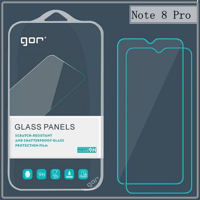 Bộ 2 miếng kính cường lực Gor cho Xiaomi Redmi Note 8 /redmi note 8 Pro - Full Box