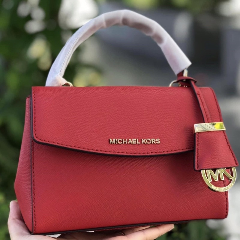 Túi Michael Kors Ava mini đỏ crimson sẵn hàng