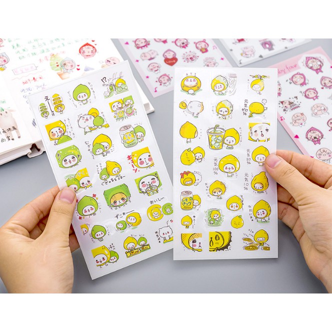 Set 6 tấm stiker nhiều mẫu