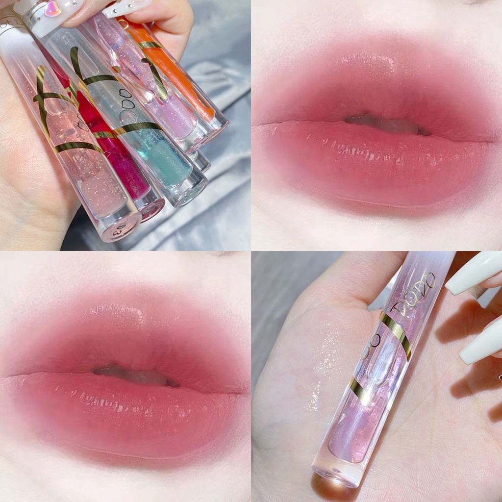 [Hàng mới về] Tinh dầu dưỡng ẩm môi trong suốt có độ bóng cao sử dụng tiện lợi