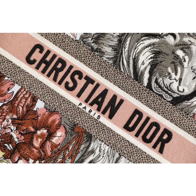 Túi xách Diỏr book tote thêu hàng sc có nhận thêu tên sz 41