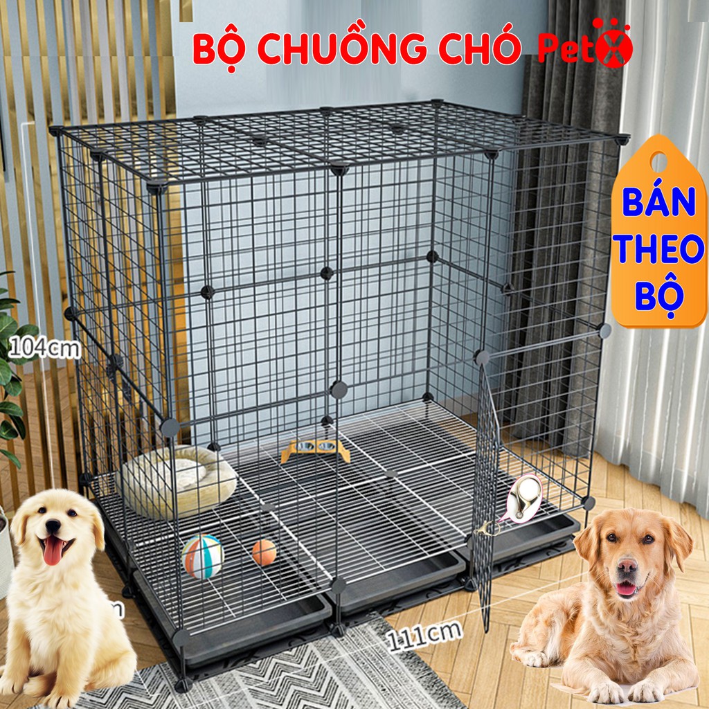 Chuồng chó mèo có chân khay lắp ghép (cho chó, thỏ, sóc, bọ ú…)