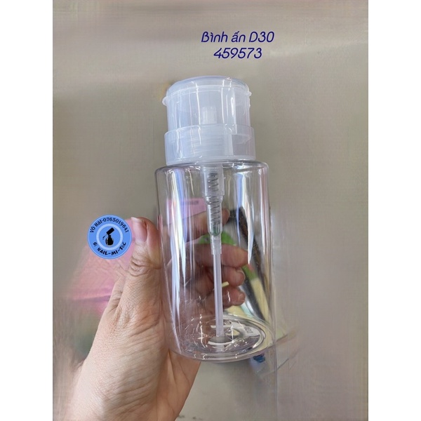 Bình ấn đựng aceton, nước lau gel...chuyện dụng nghành nail