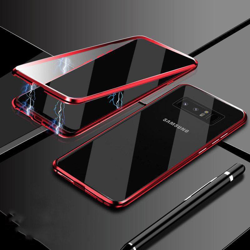 Ốp Nam Châm 2 Mặt Kính Cường Lực Cho Samsung Galaxy Note 8