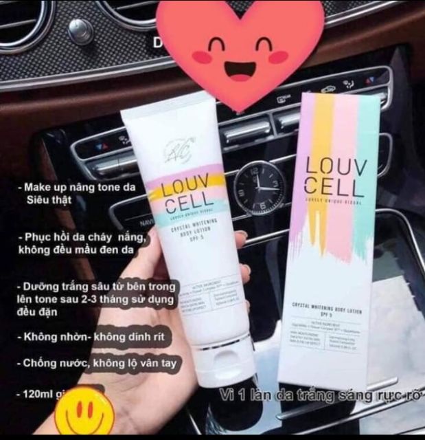  Sữa dưỡng trắng da body Louv Cell Hàn Quốc (Tuýp 120ml) | BigBuy360 - bigbuy360.vn