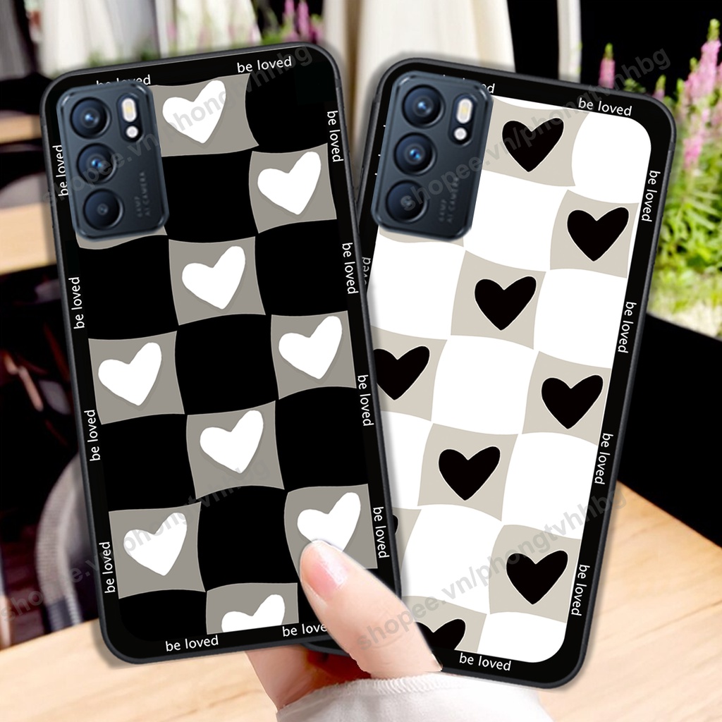 Ốp lưng Oppo Reno6 / Reno6 Z 5G / Reno 6  ốp họa tiết trái tim caro, chuột mikey thể thao cực đẹp cute cực bền bỉ