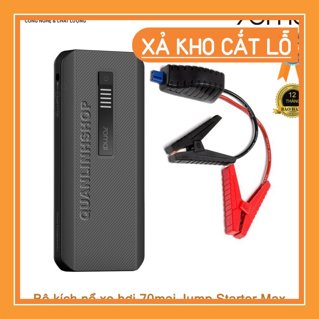 GIÁ GIẢM SÂU Bộ kích nổ xe hơi kiêm sạc dự phòng 18.000mAh 70mai Jump Starter Max MidrivePS01 Bảo hành 12 tháng @@@@