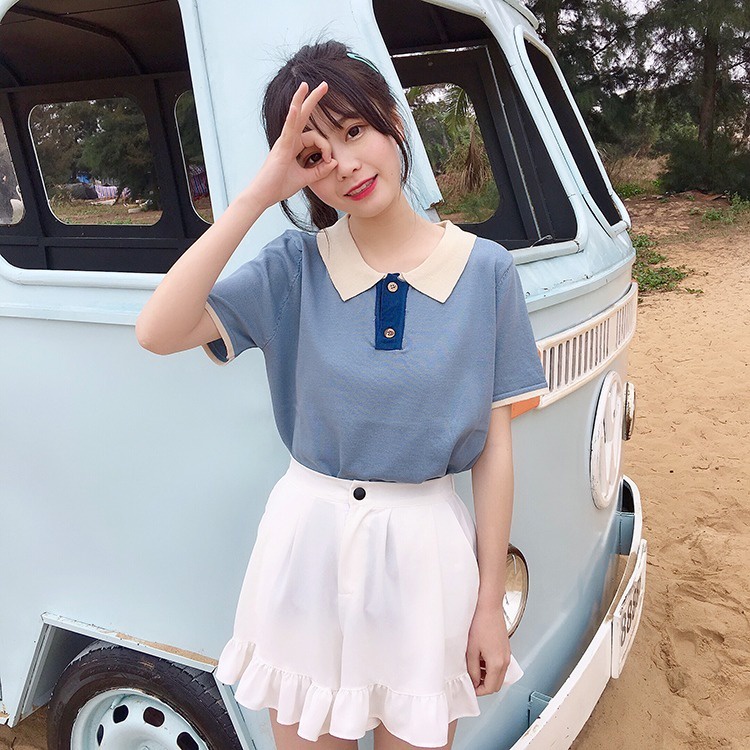 Áo thun NZN tay ngắn dáng rộng phong cách cổ điển Hàn Quốc dành cho nữ với 3 màu tùy chọn