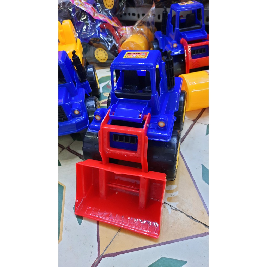 Ôtô Đồ Chơi Xe Công Trình Siêu Trọng Tải-Xe Lu - máy xúc  Cho Bé