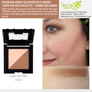 Phấn Tạo Khối, Má Hồng NYX Cheek Contour - CHCD01 Cheek On Cheek