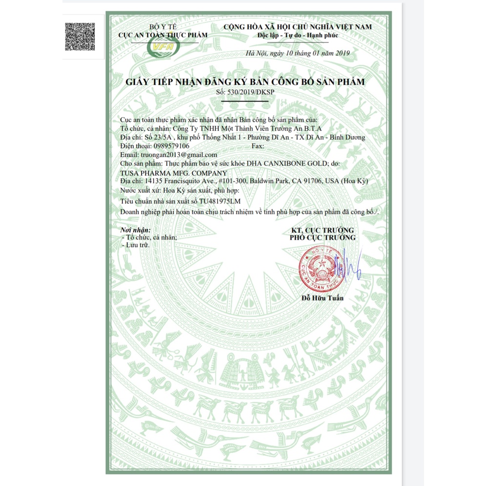 DHA CANXIBONE GOLD-Canxi d3k2 giúp phát triển chiều cao,bổ sung canxi người bị loãng xương tê bì chân tay Nhập Khẩu M