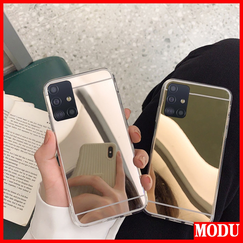 Ốp Điện Thoại TPU Mềm Tráng Gương Cho Samsung A12 A10S A20S J4 J6 A6 Plus J2 J5 J7 Prime Pro J8 2018