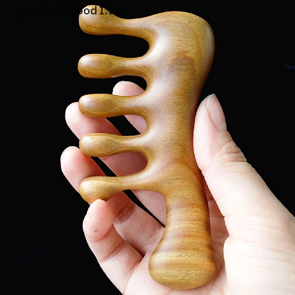 (Hàng Mới Về) Dụng Cụ Mát Xa Đầu Bằng Gỗ Đàn Hương Chất Lượng Cao