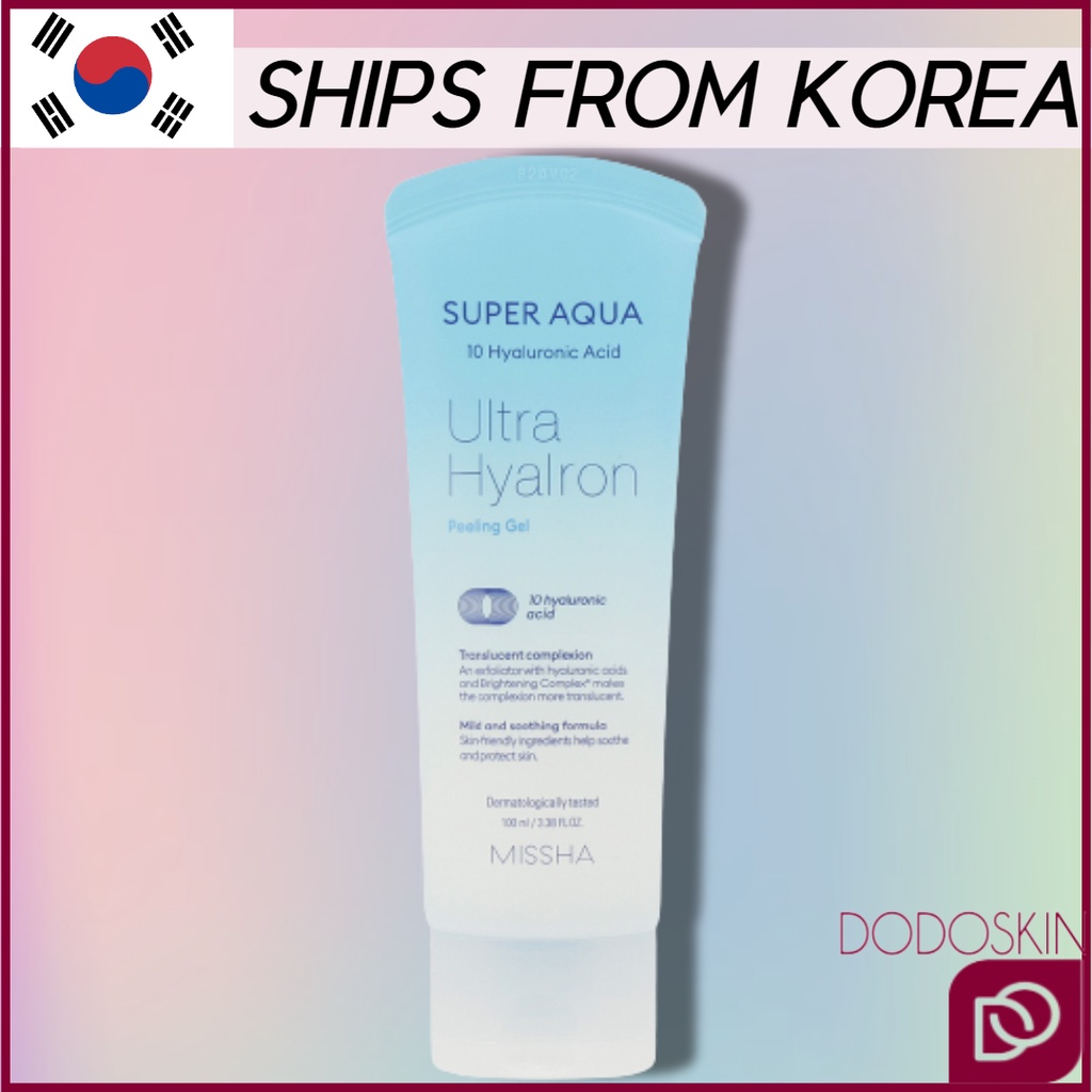 Gel Tẩy Tế Bào Chết Missha Super Aqua 10 Hyaluronic Acid Ultra Hyalron Dung Tích 100ml