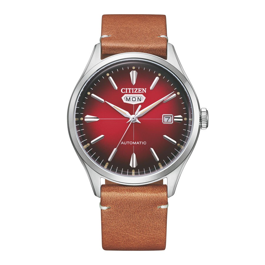 Đồng Hồ Citizen C7 Unisex Dây Da NH8390-11X - Mặt Đỏ