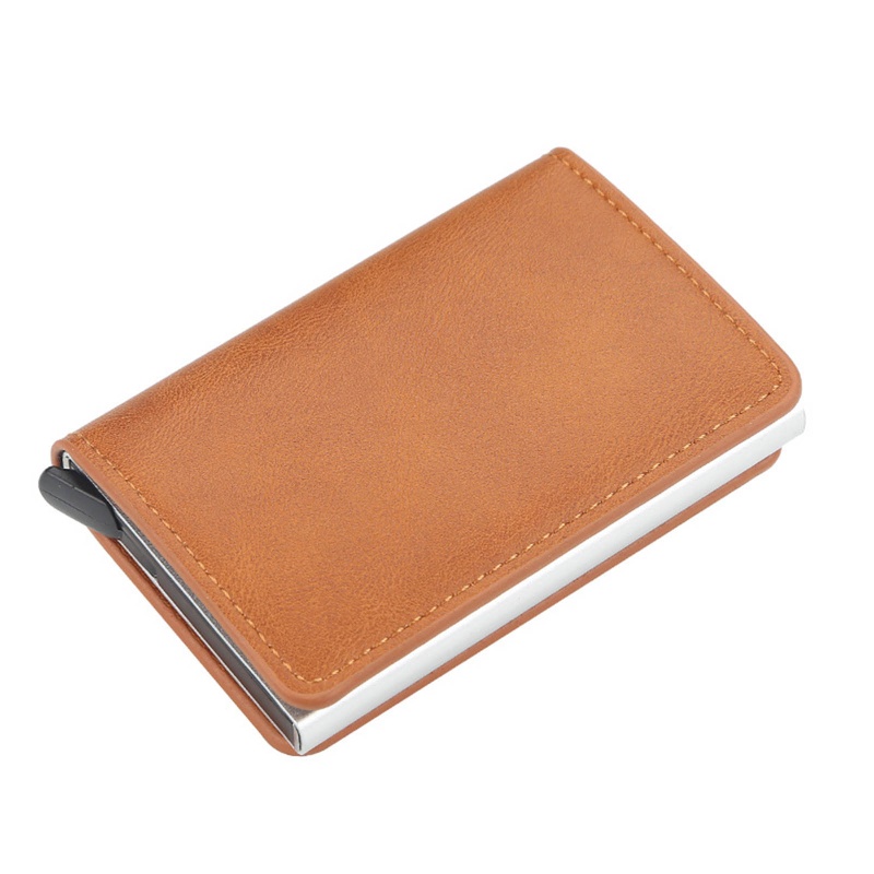 Youyo Ví Đựng Thẻ Tín Dụng ID Bằng Nhôm Nhỏ Gọn Chống RFID Phong Cách Doanh Nhân Cho Nam