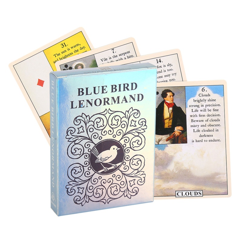 Bộ Bài Tarot Hình Chim Đại Bàng Màu Xanh Dương