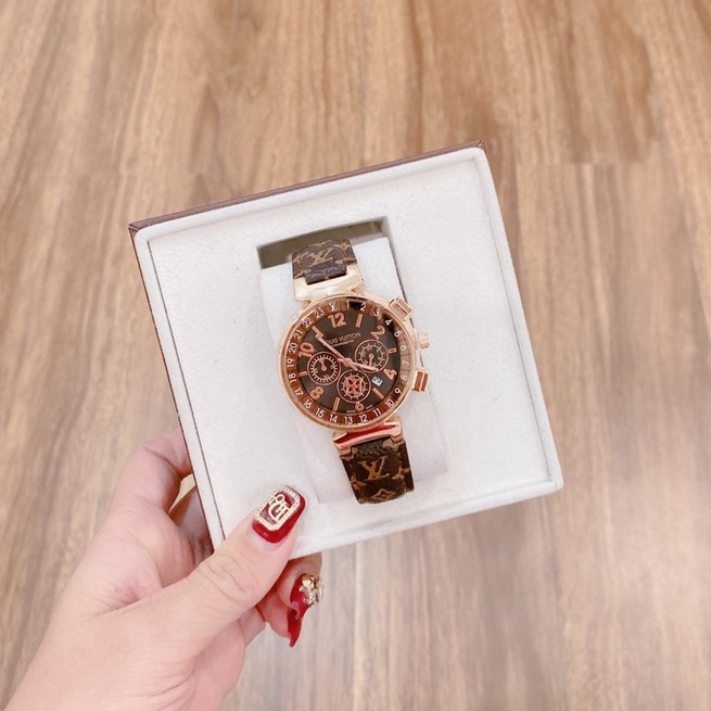 Đồng hồ LV dây da kiểu dáng thời thượng, sang trọng, bảo hành 12 tháng | BigBuy360 - bigbuy360.vn