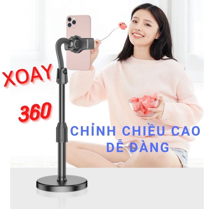 [Hàng Loại 1] Giá Đỡ Điện Thoại livestream xem video Ổn Định Xoay 360 Độ dùng để Quay Phim Ghi Hình Đa Dụng   L8