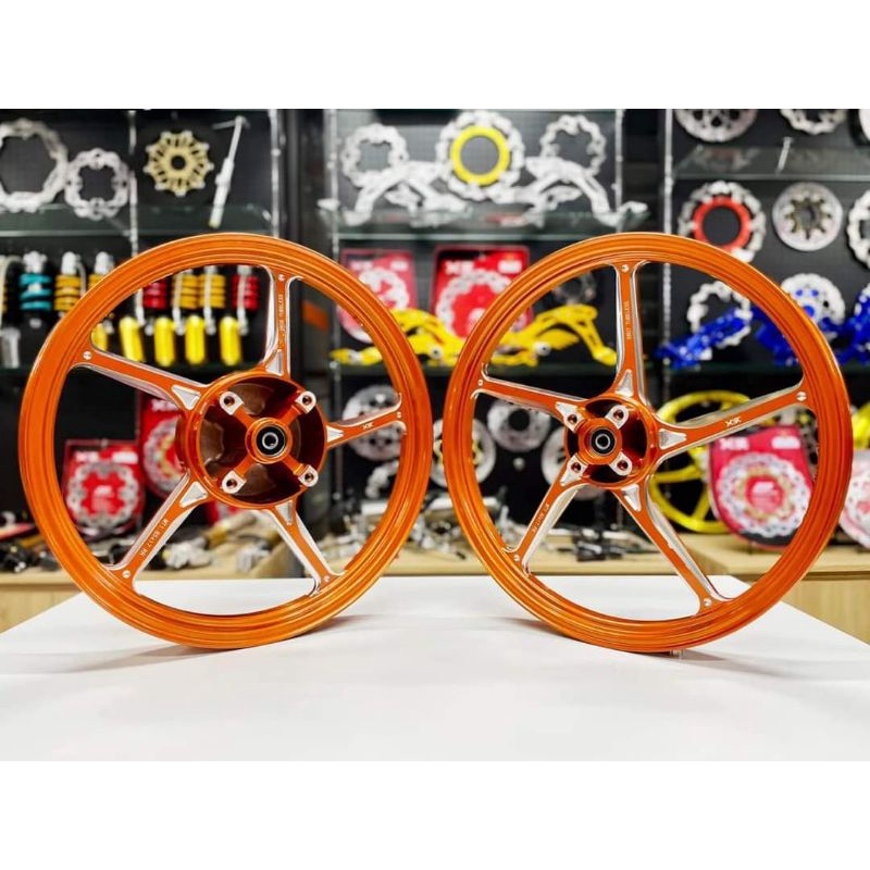 Mâm 5 cây CNC X1R gắn như zin cho  tặng kèm đĩa trước X1R