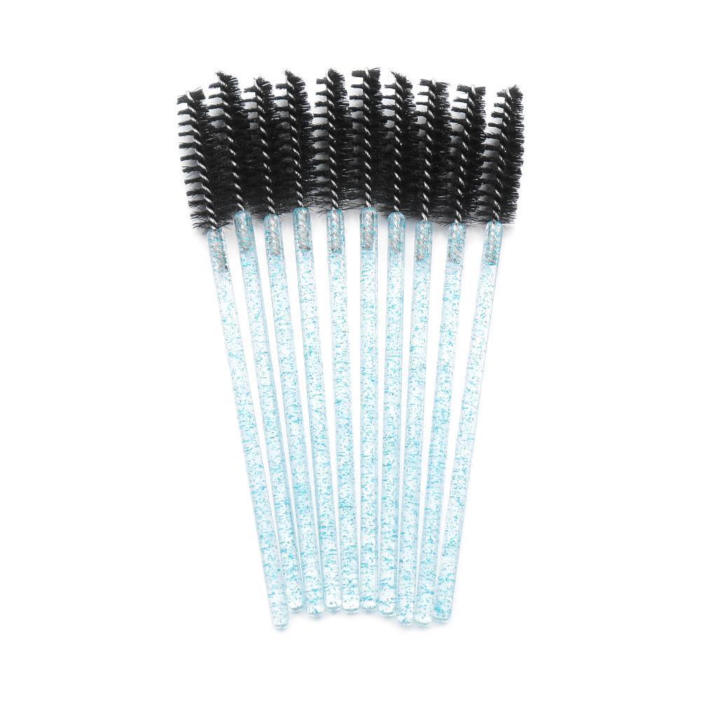 NIUYOU Set 50 Cọ Trang Điểm Lông Mi Tay Cầm Đính Đá Pha Lê Sử Dụng Một Lần