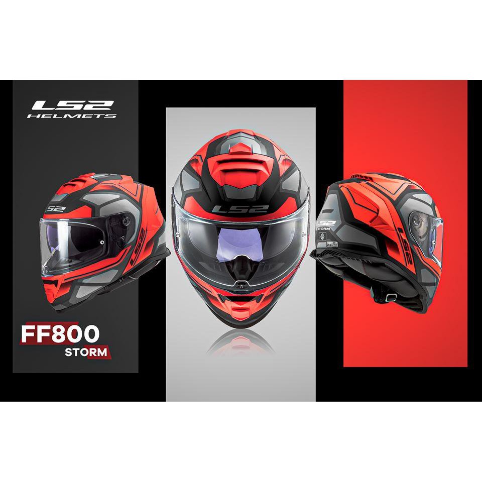 MŨ BẢO HIỂM FULLFACE LS2 FF800 STORM - SPID.VN (TẶNG KÈM PINLOCK CHÍNH HÃNG LS2)