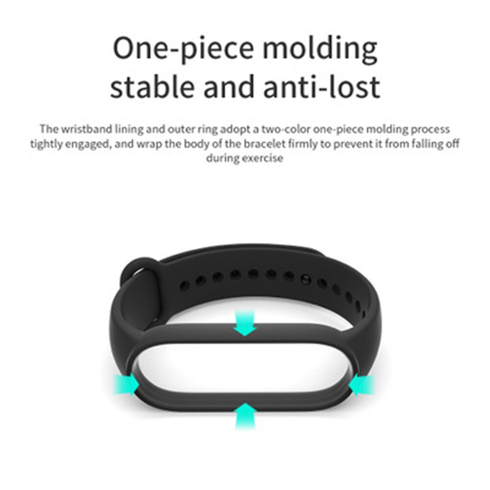 Dây Đeo Thay Thế Chất Liệu Silicon Màu Trơn Cho Xiaomi Mi Band 6 / Xiaomi Mi Band 5 Mi Band 4 /3