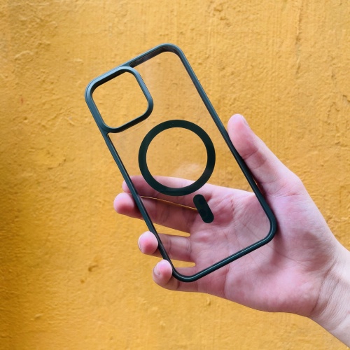 Ốp Lưng Likgus Trong Viền Màu hỗ trợ sạc KHÔNG DÂY 13pro/13promax/14pro/14promax