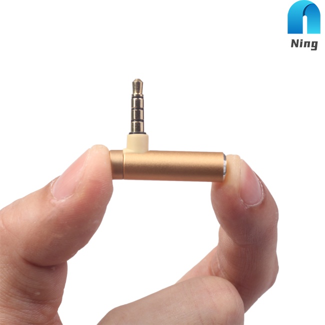 Đầu Nối Chuyển Đổi Giắc Cắm 3.5mm Sang Cổng Cắm Tai Nghe / Micro Hình Chữ L