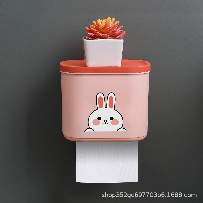 Hộp Đựng Cuộn Giấy Vệ Sinh Gắn Tường Chống Nước Không Cần Khoan Lỗ