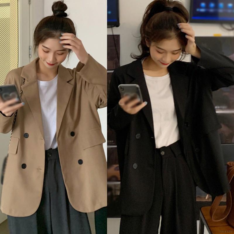 Áo Khoác Blazer Dài Tay Dáng Rộng Xinh Xắn Dành Cho Nữ | BigBuy360 - bigbuy360.vn