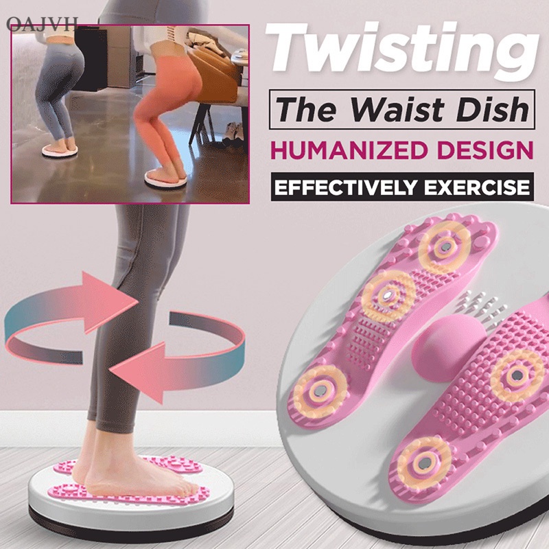 OA Twisting The Waist Dish Non Slip Body Shaping Twisting Waist Twister Plate Exercise Machine with 6 Magnets