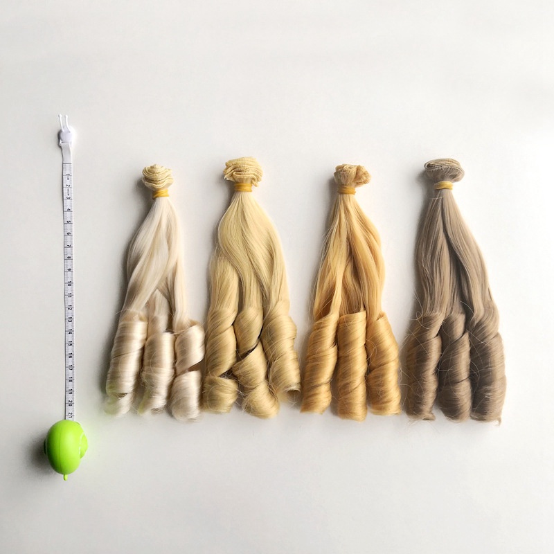 Tóc Giả Xoăn Dài 20*100cm Cho Búp Bê