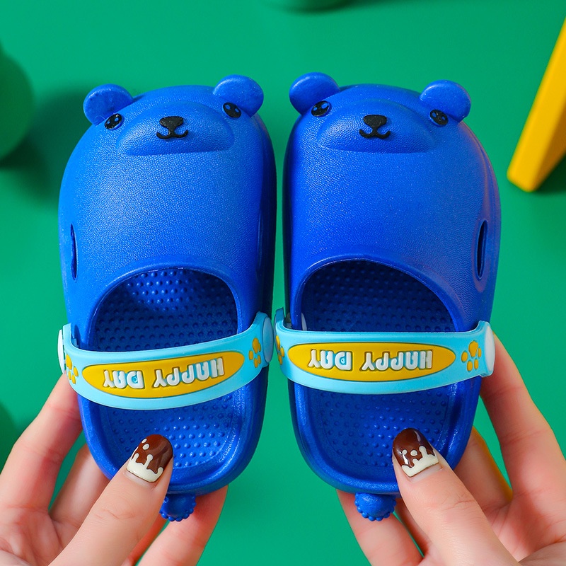 Dép Sục hình con gấu cho bé trai bé gái siêu nhẹ chống trơn trượt chính hãng - TD16