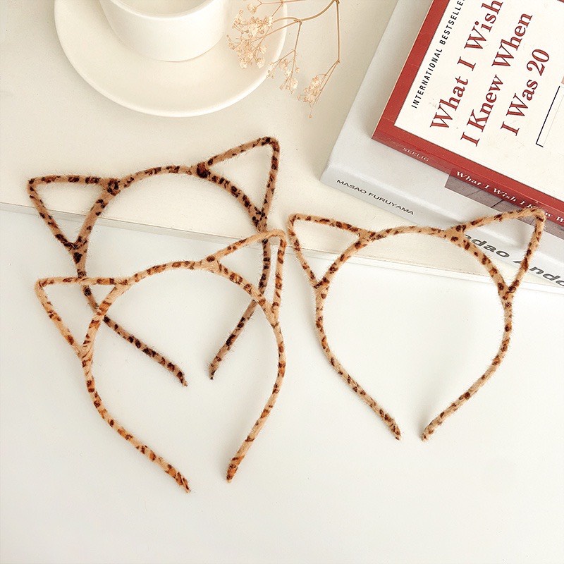 MẪU TRẮNG - Băng đô cài tóc tai thỏ,tai gấu lông nhung dễ thương -KELLYWANG
