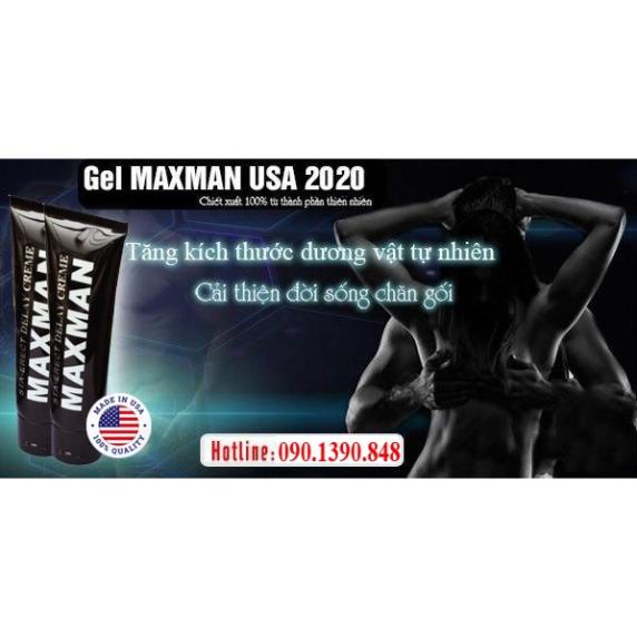 [HIỆU QUẢ VƯỢT TRỘI] Combo 3 Tuýp Gel MAXMAN | Dòng Gel Massage Tăng Kích Thước Cậu Nhỏ Từ USA Hiệu Quả Nhanh Chóng