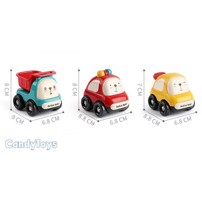 ĐỒ CHƠI XE QUÁN TÍNH HAI CHIỀU HÌNH GẤU DỄ THƯƠNG CHO BÉ