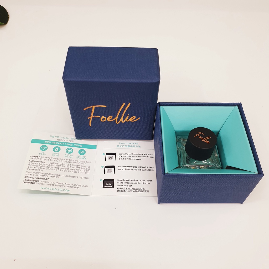 Nước hoa vùng kín hương biển thơm mát Foellie Eau De Innerb Perfume 5ml - Vogue (chai màu xanh)
