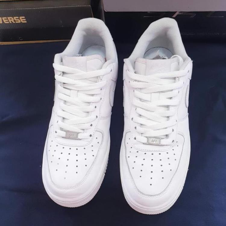 [Sale 3/3]Giày thể thao Nike Air Force I low trắng, size từ 35 - 46 real (đã sử dụng) -p13 , nn