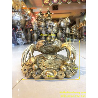 Cua ngồi trên bệ vàng phong thủy