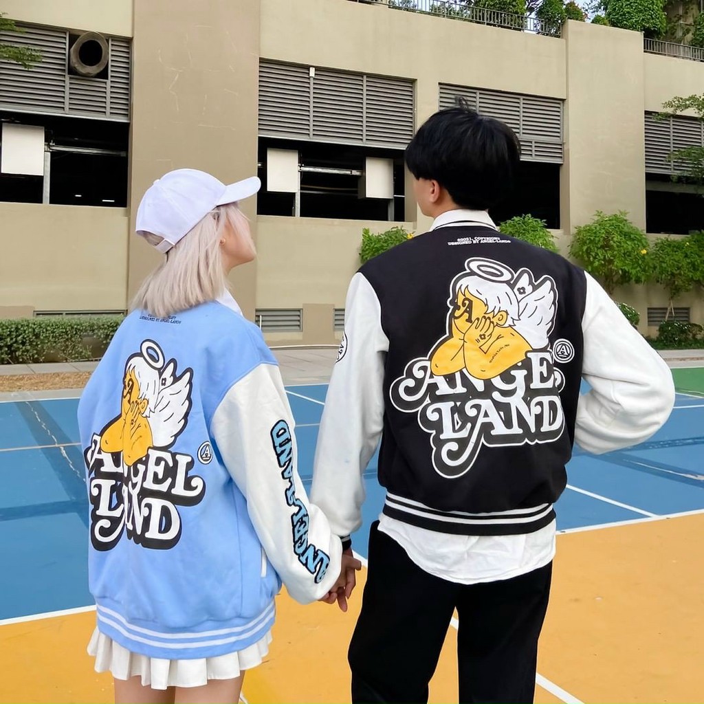 Áo Khoác Bomber Dù Angeland Chất Dù 2 Lớp Form chuẩn Unisex Nam Nữ Couple