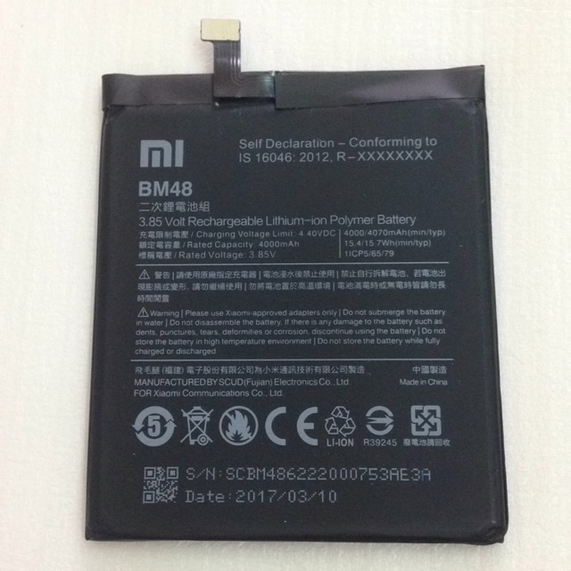 Pin XIAOMI MI NOTE2(BM48) chính hãng