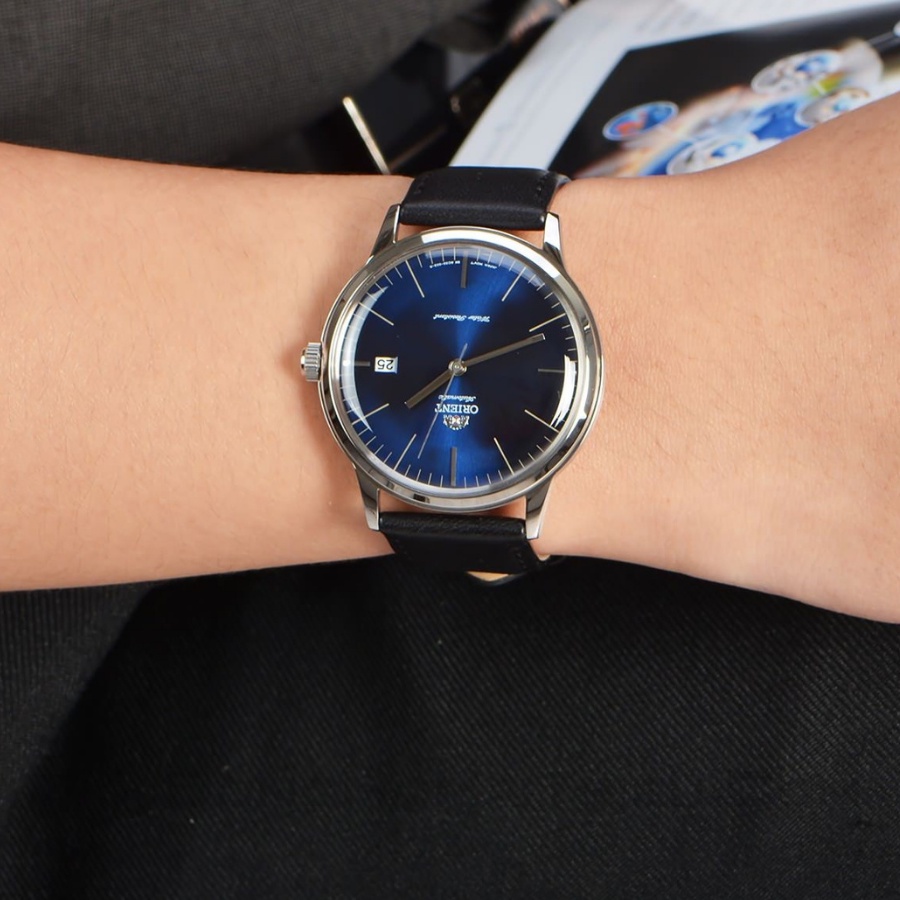 Đồng hồ cơ nam Orient FAC0000DD0 mặt kính cứng chống va đập, chống nước 3 ATM, dây da thời trang cao cấp chính hãng