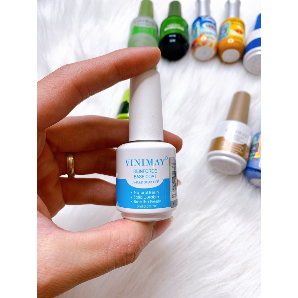 Base Top Vinimay , Top Lì , Loang , Giọt Sương , Kim Cương , Cường Lực, Kiềm Dầu , Phá Gel ,Cứng Móng Trùm Nail Mi